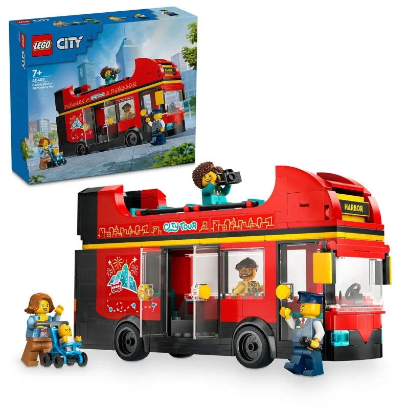 City 60407 Rode dubbeldekker sightseeingbus