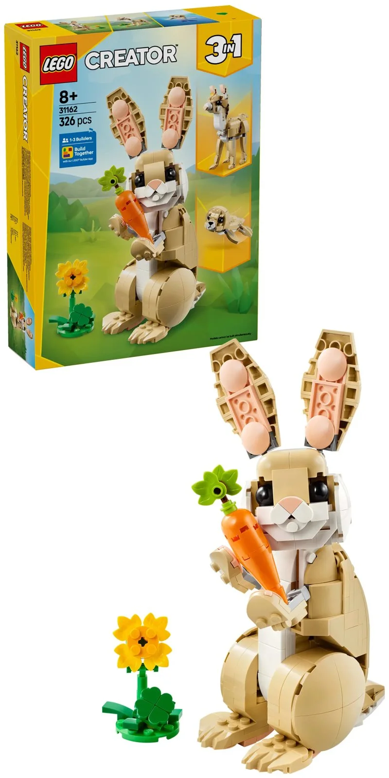 Creator 3-in-1 31162 Schattig konijntje