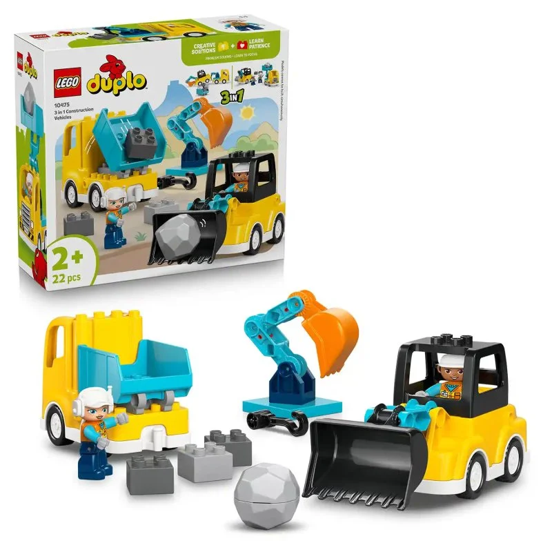 DUPLO® 10475 Voertuigen op de bouwplaats 3-in-1