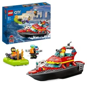 LEGO® City 60373 Brandweerreddingsboot en sloep