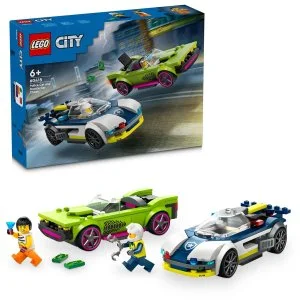 LEGO® City 60415 Achtervolging met politieauto en sportwagen