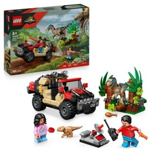 LEGO® Jurassic World 76972 Ontsnapping aan de raptor in een terreinwagen