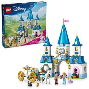 LEGO® Disney Princess 43275 Assepoesters kasteel en koets met paarden
