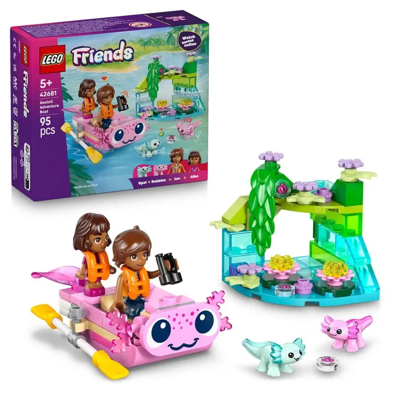 Friends 42681 Avonturenboot met axolotls