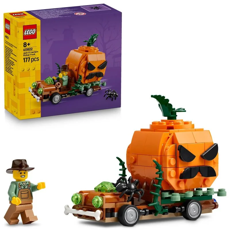 40822 Pick-up met Halloweenpompoenen, creatieve bouwset