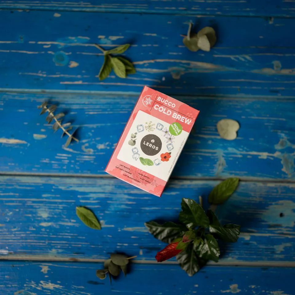 LEROS Kruidenmengsel Bucco Cold Brew - theezakjes (20 x 1,5 g) - voor het bereiden van ijsthee