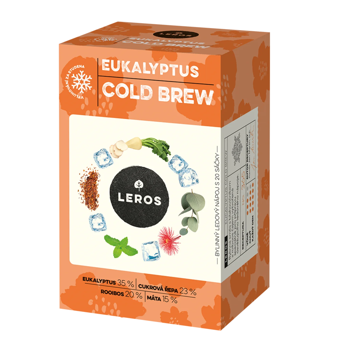 LEROS Kruidenmelange Eucalyptus Cold Brew - filterzakjes (20 x 1,8 g) - voor het bereiden van ijsthee