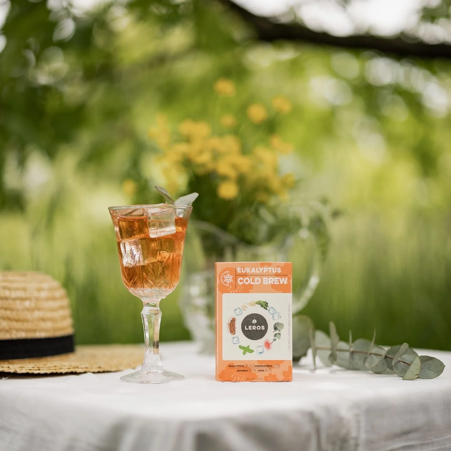 LEROS Kruidenmelange Eucalyptus Cold Brew - filterzakjes (20 x 1,8 g) - voor het bereiden van ijsthee