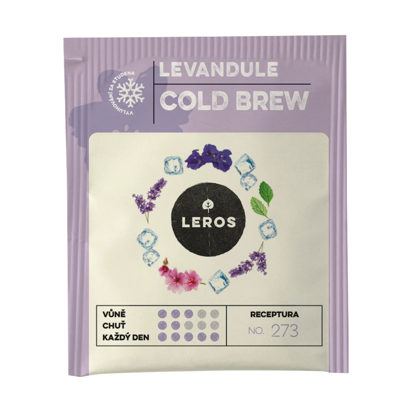 LEROS Kruidenmelange Lavendel Cold Brew - theezakjes (20 x 1,2 g) - voor het bereiden van ijsthee