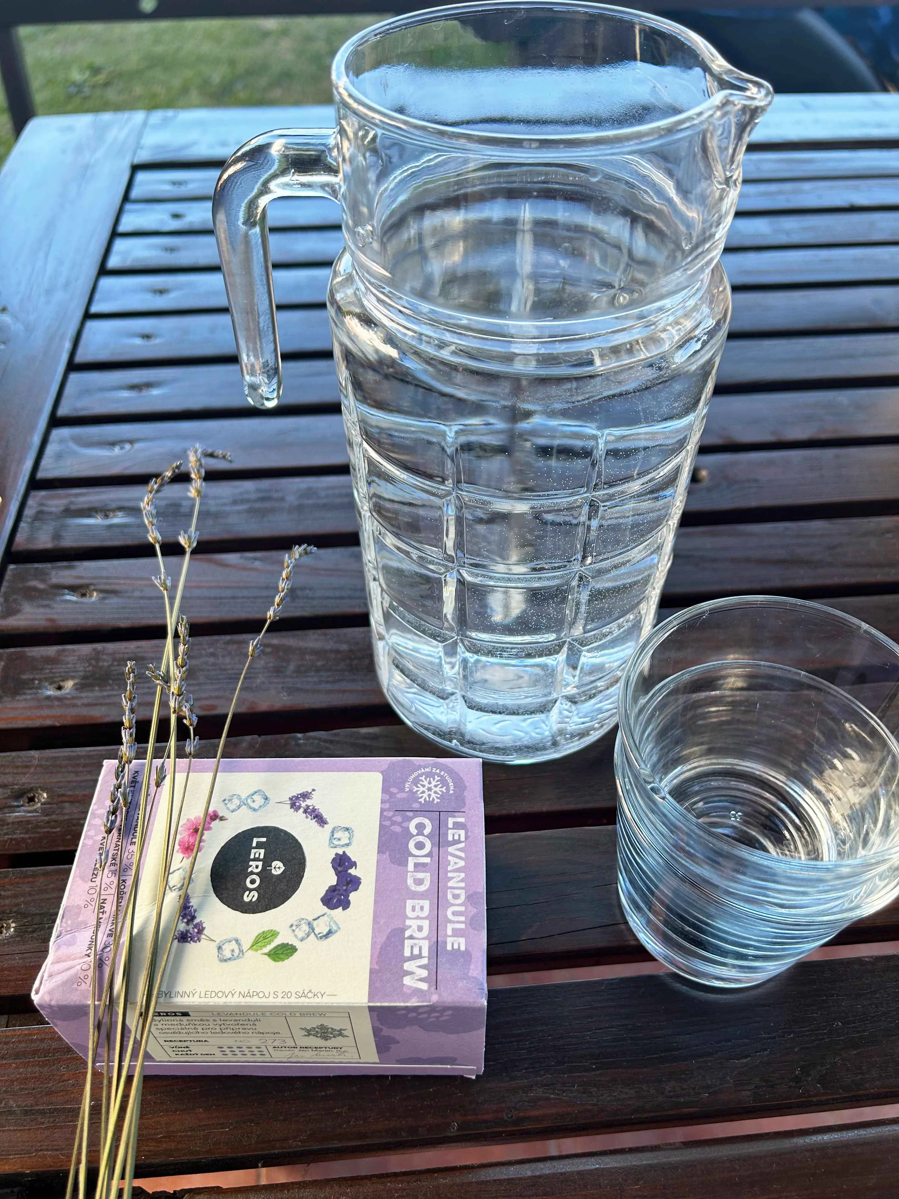LEROS Kruidenmelange Lavendel Cold Brew - theezakjes (20 x 1,2 g) - voor het bereiden van ijsthee
