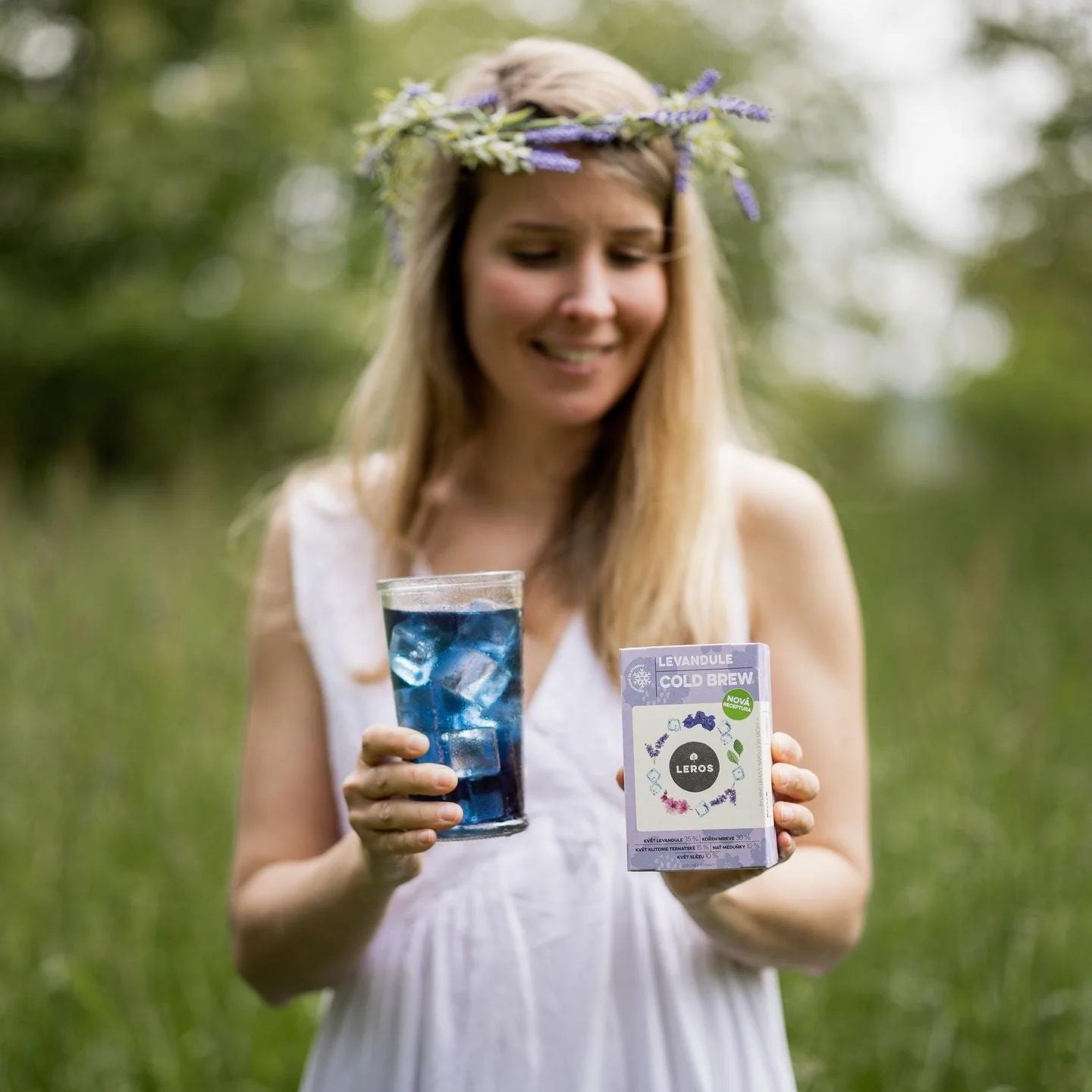 LEROS Kruidenmelange Lavendel Cold Brew - theezakjes (20 x 1,2 g) - voor het bereiden van ijsthee
