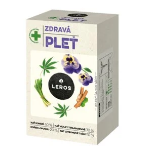 LEROS Kruidenthee Gezonde huid - theezakjes (20 x 1,5 g) - zuivert en laat de huid stralen
