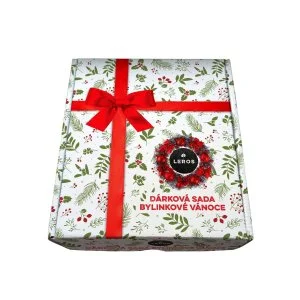 LEROS Cadeauset (3 stuks) - Kruidenkerst - kruidensiroop en 2 soorten thee