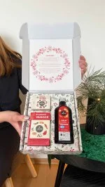 LEROS Cadeauset (3 stuks) - Kruidenkerst - kruidensiroop en 2 soorten thee
