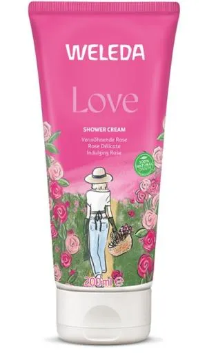 Weleda LOVE Roze douchecrème 200 ml