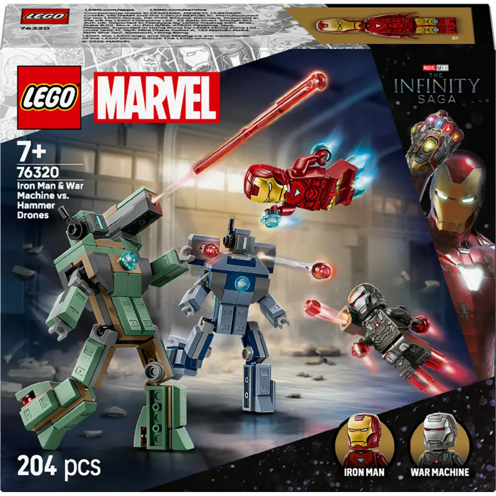 Marvel 76313 MARVEL-logo en minifiguren