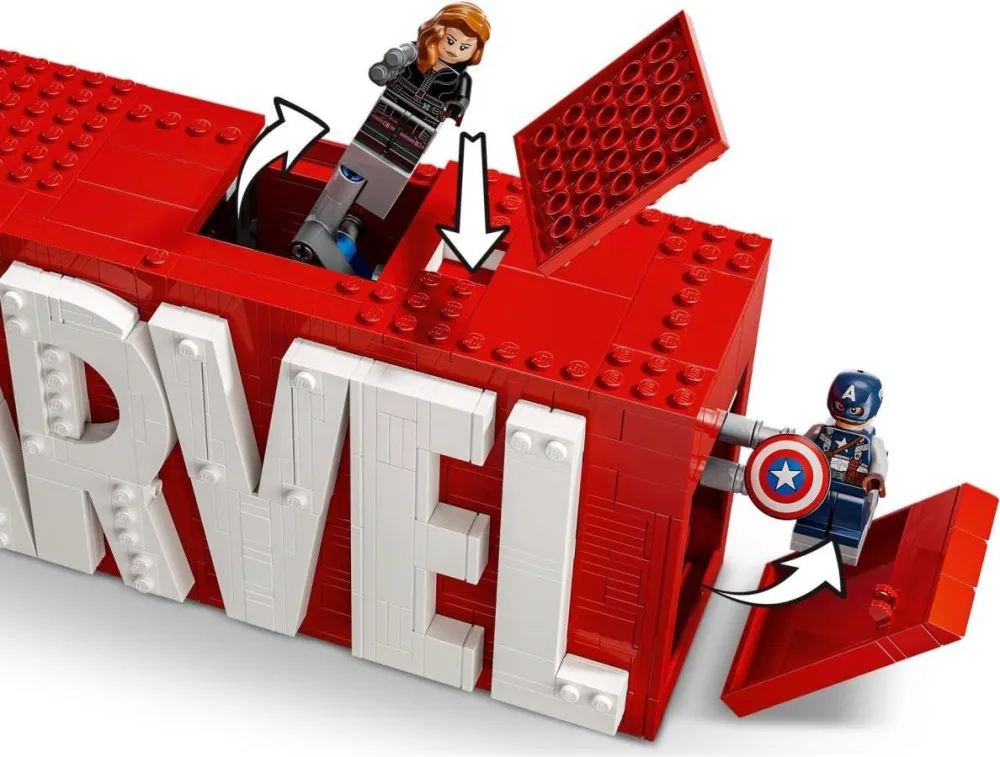 Marvel 76313 MARVEL-logo en minifiguren