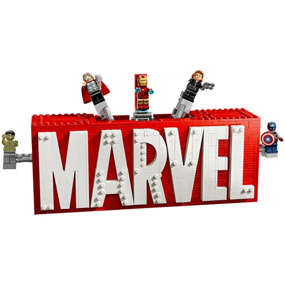 Marvel 76313 MARVEL-logo en minifiguren
