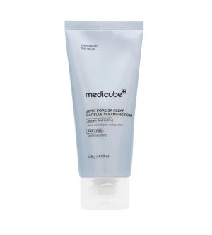 Medicube Zero Pore Capsule Cleansing Foam schuim voor diepe poriënreiniging met exosoomcapsules en AHA-BHA-PHA 120 g