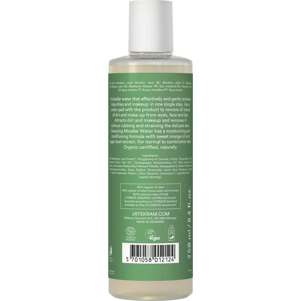 Urtekram Micellair water Citroengras 250 ml BIO