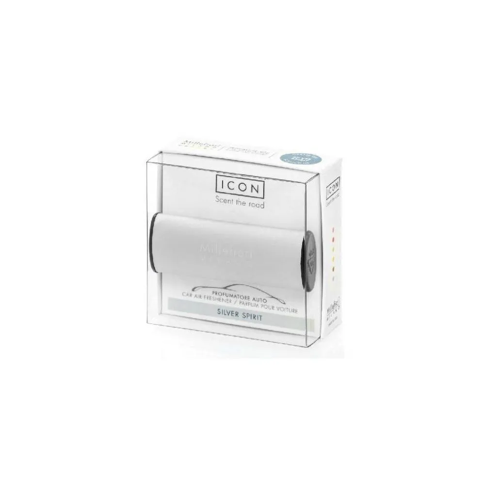 Icon Classic Silver Spirit autogeurtje     zilver Millefiori Icon Classic Silver Spirit vůně do auta stříbrná