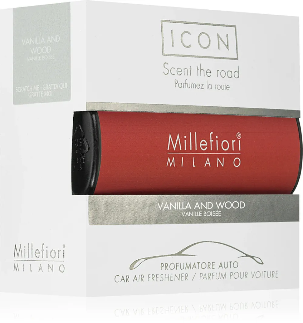 Icon Classic Vanilla and Wood geur voor de auto Millefiori Icon Classic Vanilla and Wood vůně do auta