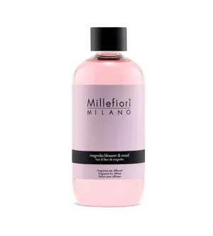 Millefiori Milano Magnolia Blossom & Wood navulling voor diffuser 250 ml