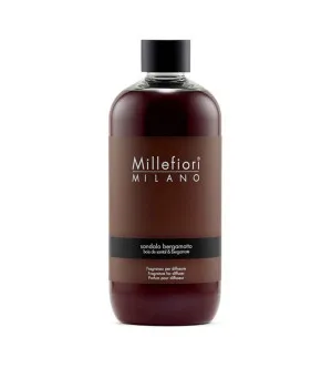 Millefiori Milano Sandalo Bergamotto navulling voor geurdiffusers 500 ml