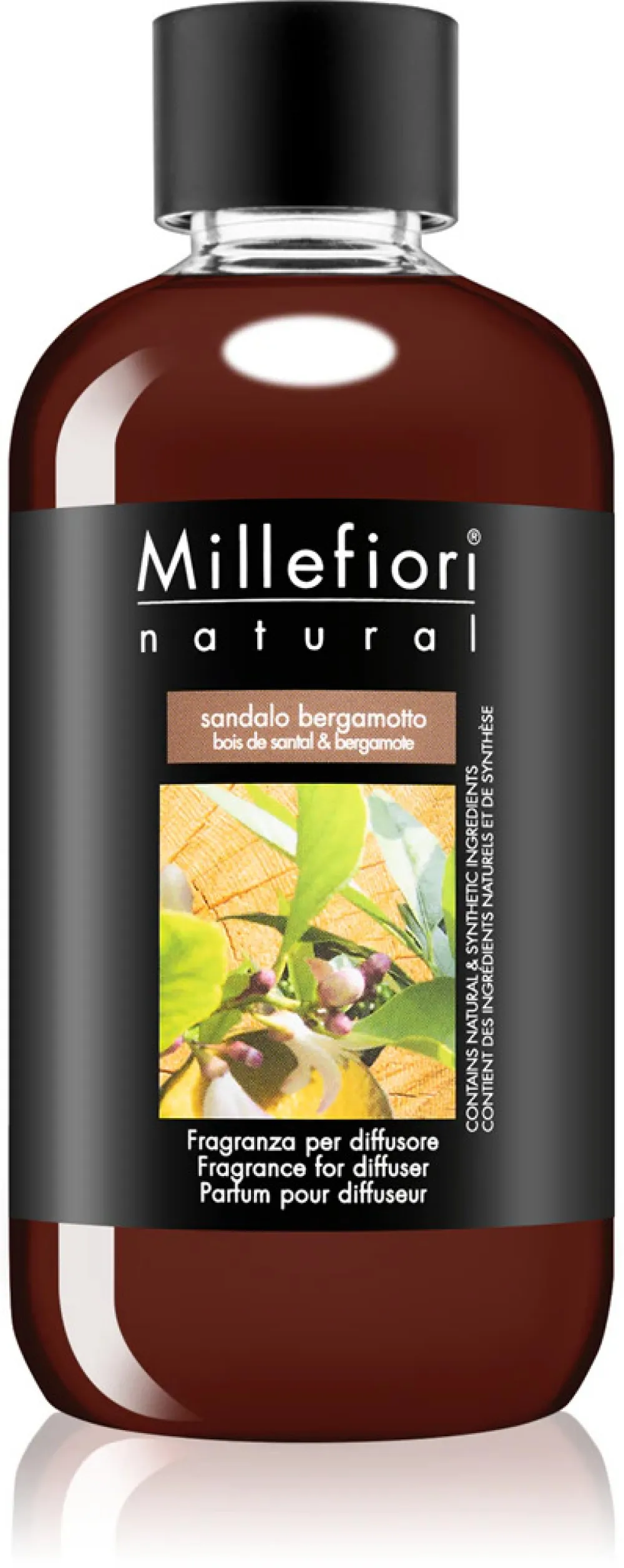 Milano Sandalo Bergamotto navulling voor geurdiffusers 500 ml