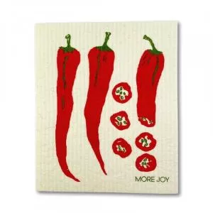 More Joy Wasbare universele doek - Chili - 100% composteerbaar