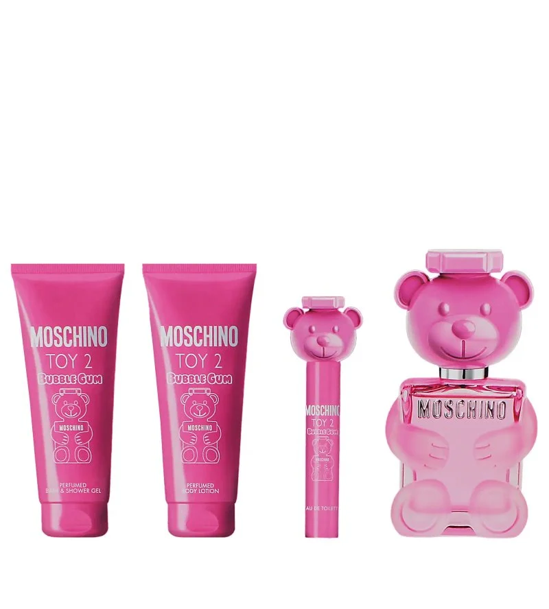 Toy 2 Bubble Gum cadeauset 100 ml + bodylotion 100 ml + douchegel 100 ml + eau de toilette voor dames
