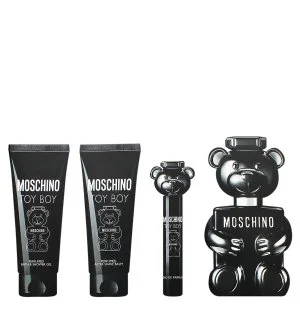 Moschino Toy Boy geschenkset 100 ml + aftershavebalsem 100 ml + douchegel 100 ml + eau de parfum eau de parfum voor mannen