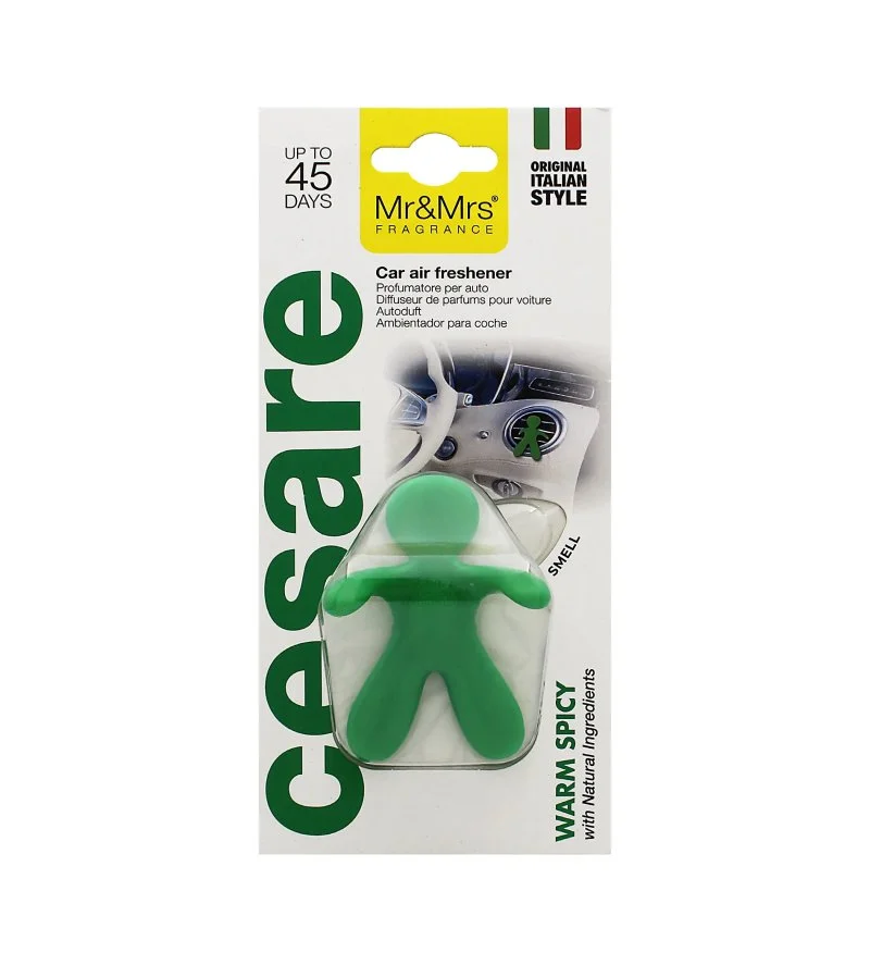 Cesare Warm Spicy autoluchtverfrisser groen