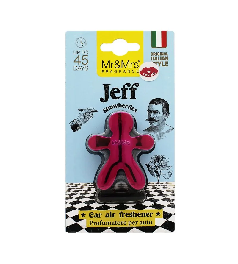 Jeff Chrome Strawberries autoluchtverfrisser fuchsia