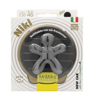 Mr&Mrs Fragrance Niki Titanium Chrome New Car autoluchtverfrisser