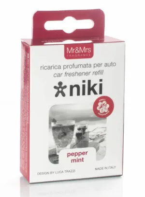 Mr&Mrs Fragrance Niki Pepper Mint navulling autogeurtje 1 st