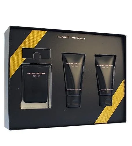 For Her geschenkset 50 ml + bodylotion 50 ml + douchegel eau de toilette voor vrouwen