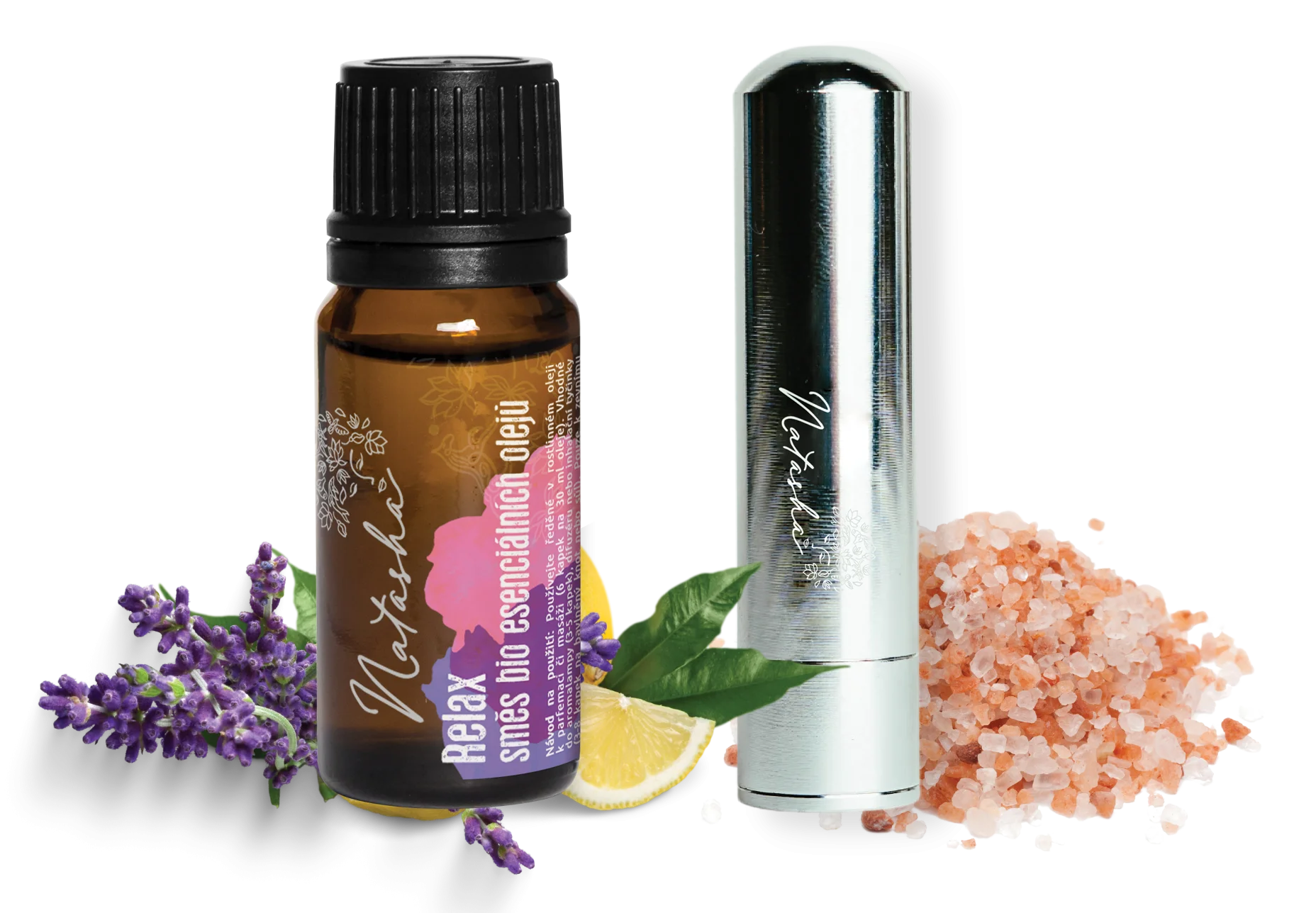 Natasha Aromaset met inhalator - Relax - rustgevende lavendel en citroen
