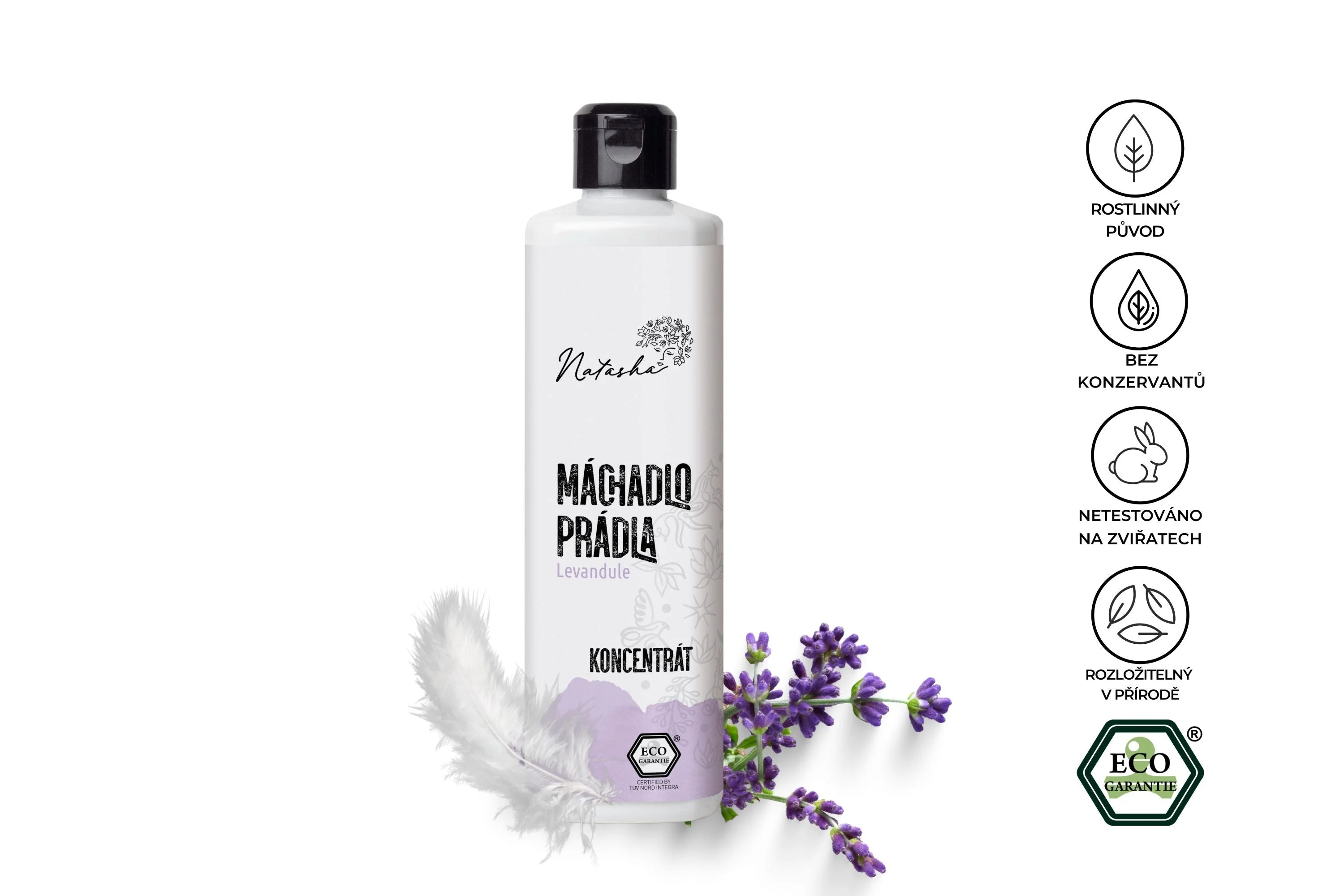 Natasha Spoelmiddel voor wasgoed Lavendel - concentraat 3 l - beschermt kleding en uw huid