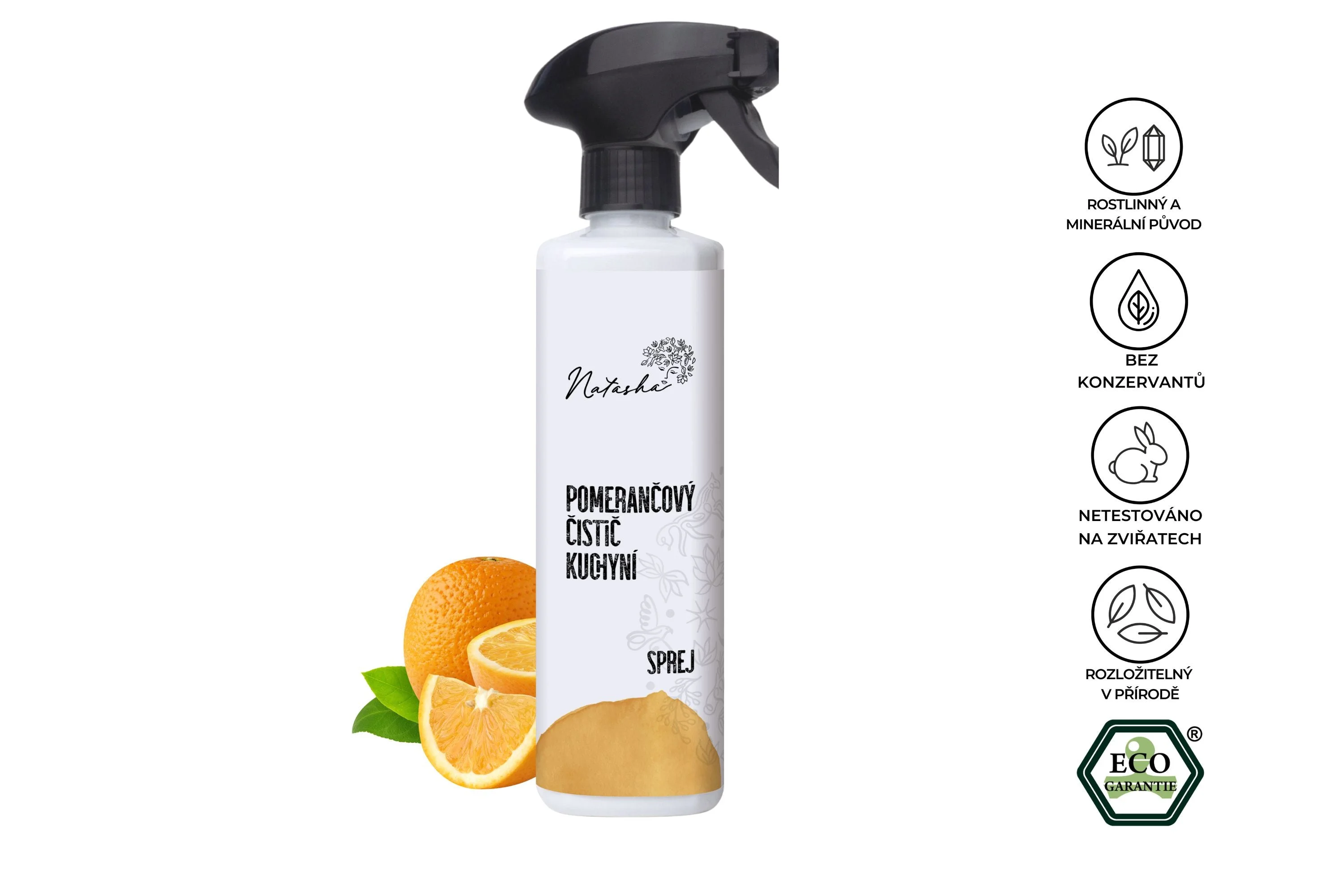 Natasha Oranje keukenreiniger - spray (500 ml) - universele ontvetter in sprayvorm