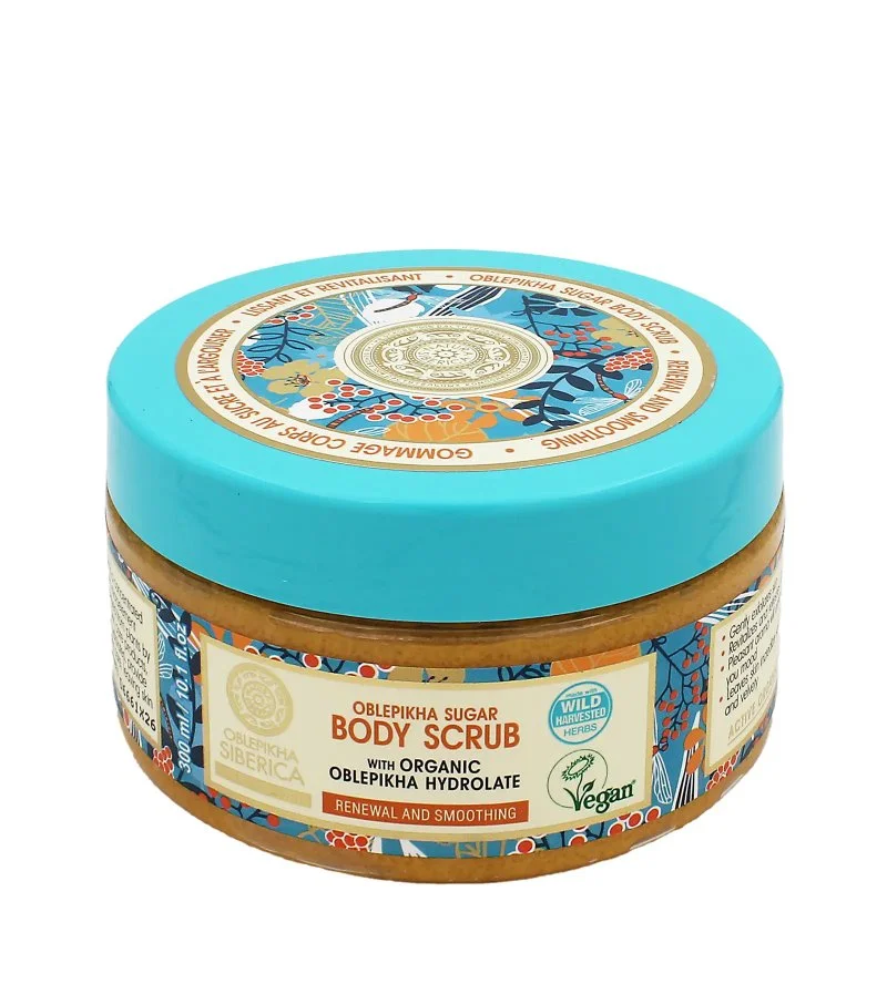 Oblepikha Siberica Renewal And Smoothing Body Scrub natuurlijke revitaliserende lichaamsscrub 300 g