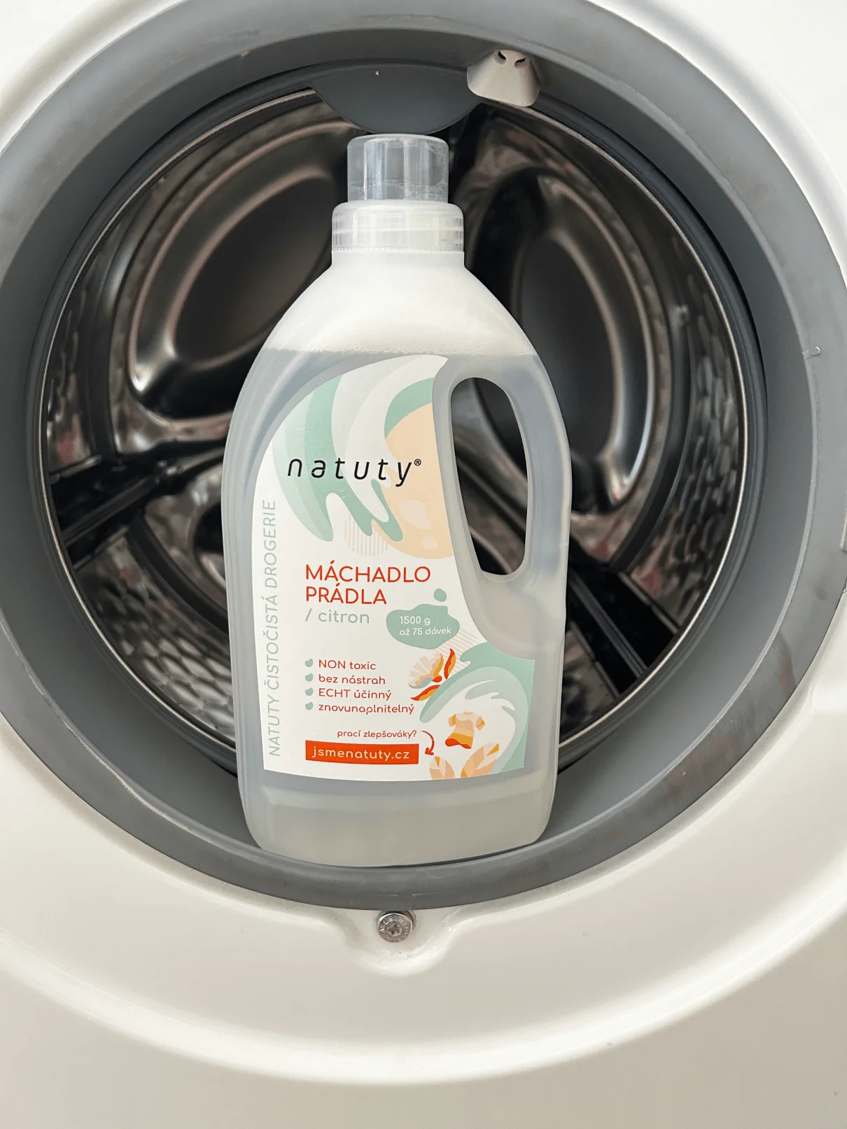 Natuty Spoelmiddel voor wasgoed met citroengeur 1,5 l