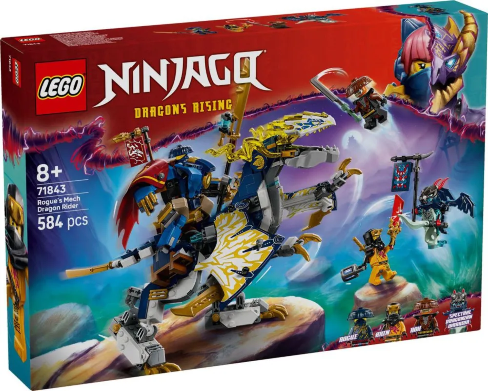 NINJAGO® 71843 Rogue en robotische drakenrijder