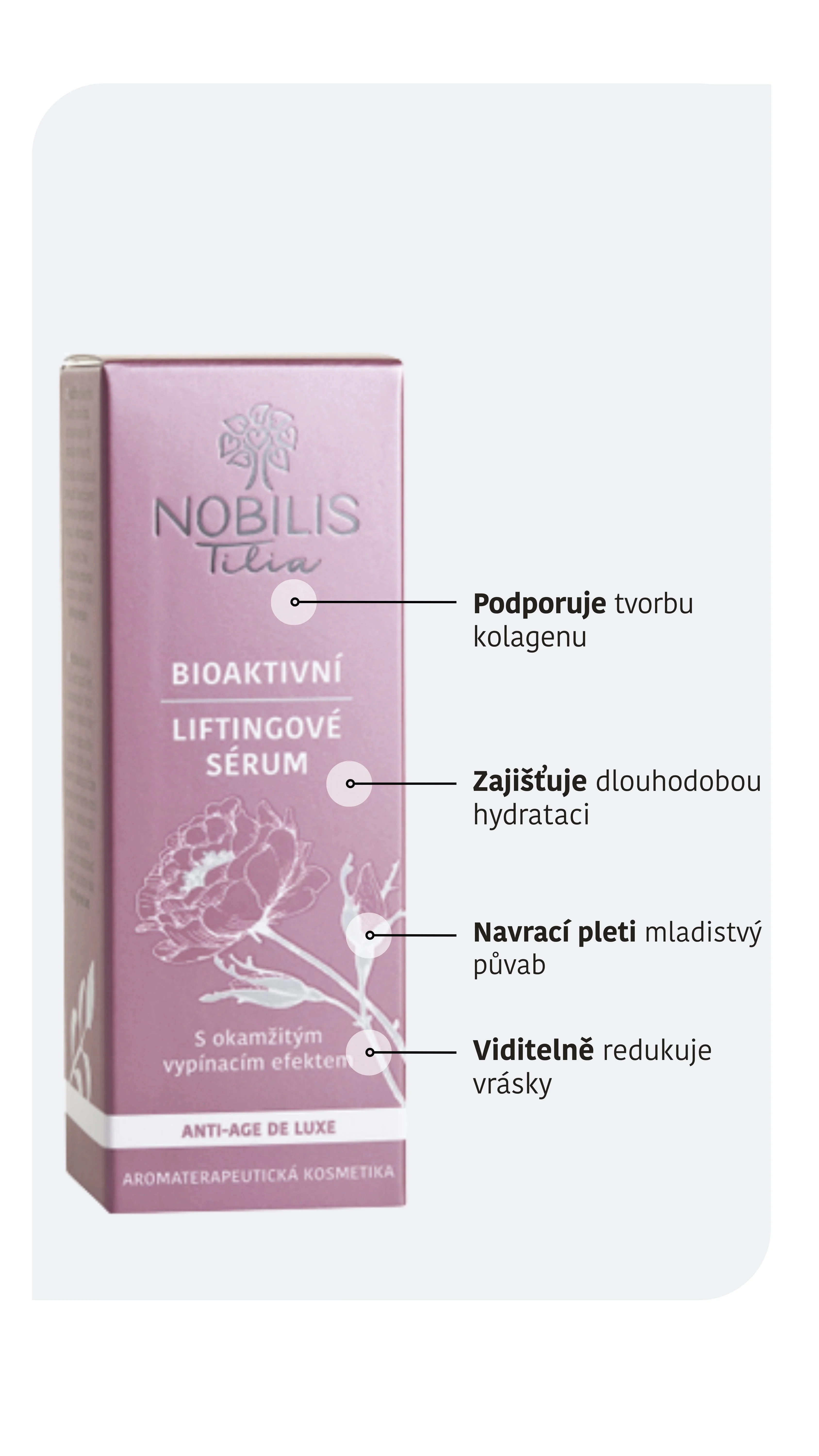 Nobilis Tilia Bioactief liftend serum (15 ml) - voor rijpe huid en pigmentvlekken