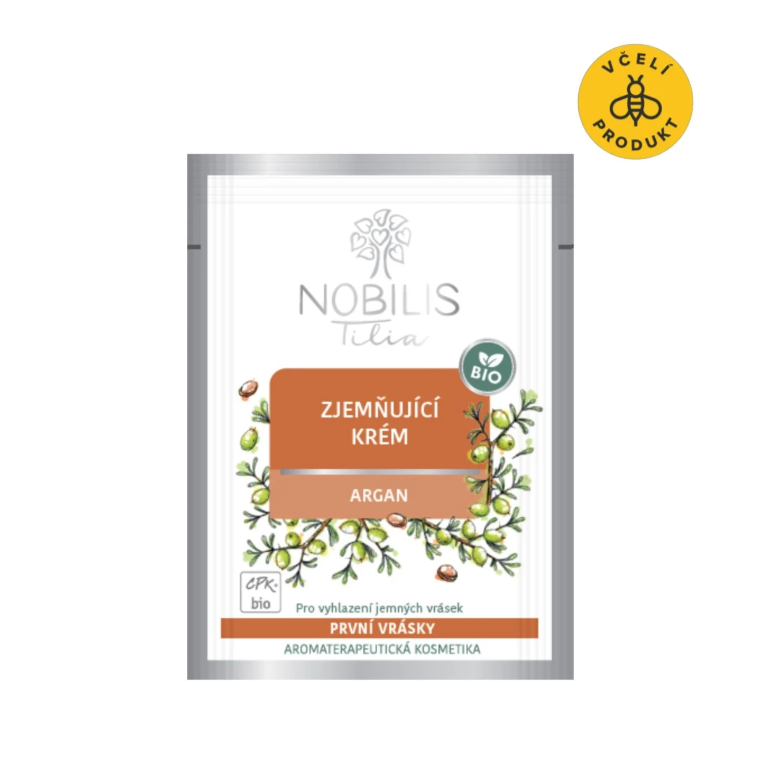 Nobilis Tilia Verzachtende crème Argan BIO 2 ml - monster - exp. 06/2026 - extra portie vitaliteit