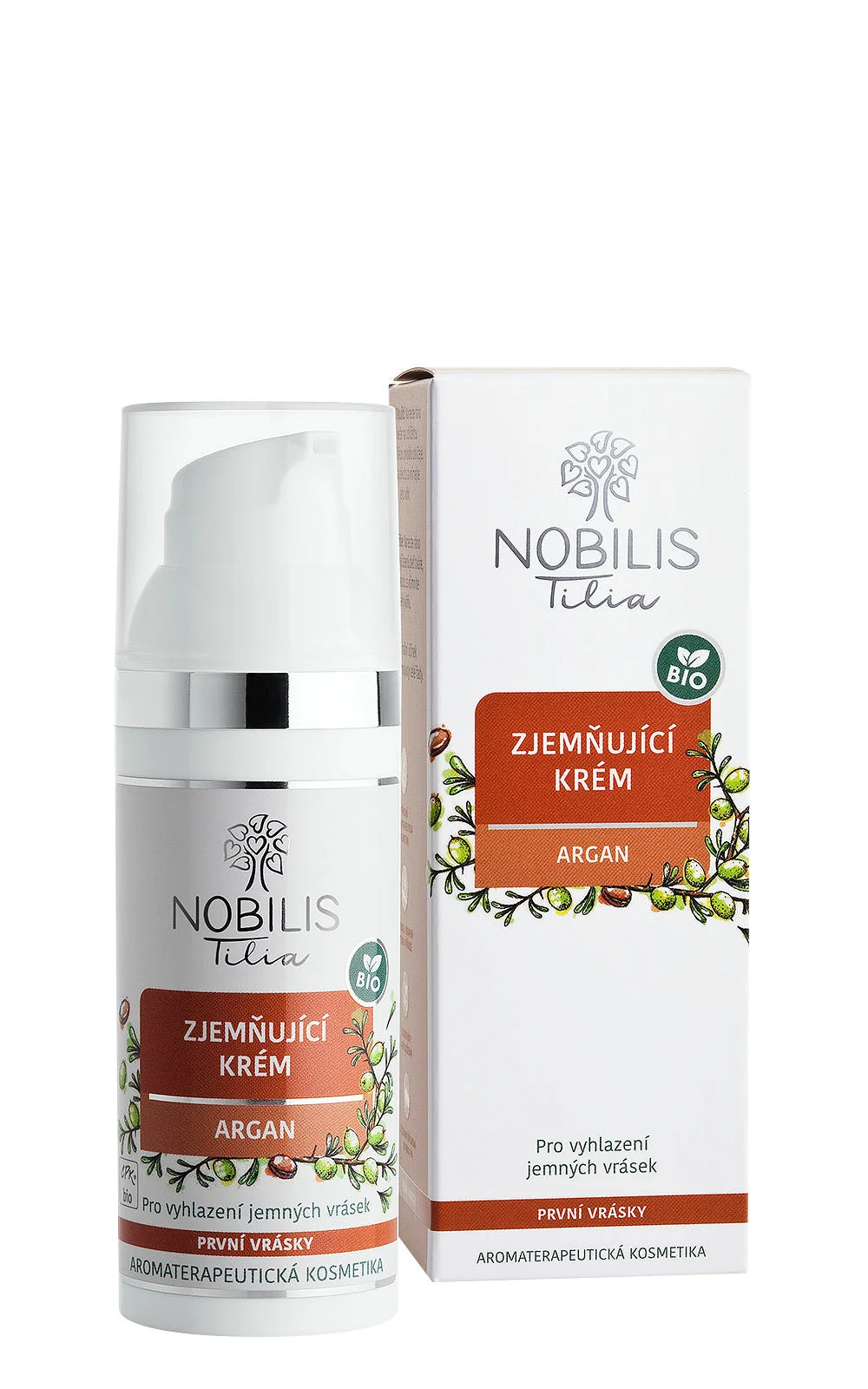 Nobilis Tilia Verzachtende crème Argan BIO 2 ml - monster - exp. 06/2026 - extra portie vitaliteit