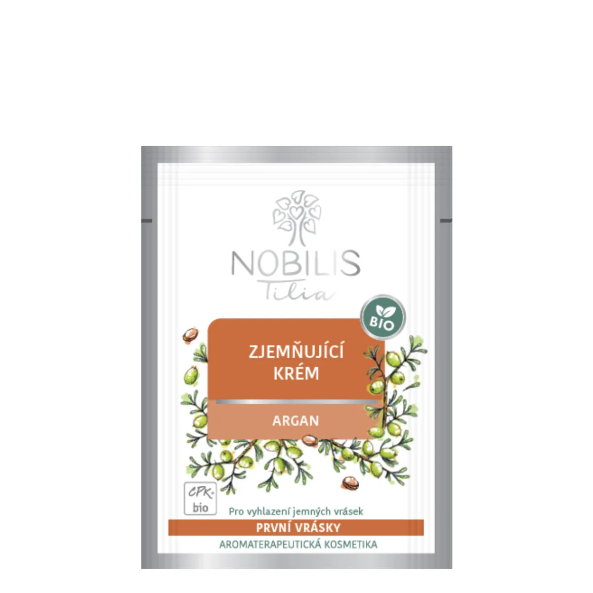 Nobilis Tilia Verzachtende crème Argan BIO 2 ml - monster - exp. 06/2026 - extra portie vitaliteit