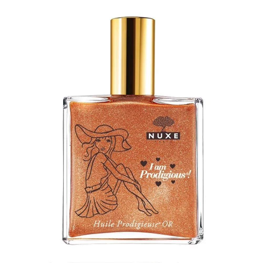 Huile Prodigieuse Or multifunctionele glinsterende droge olie voor gezicht, lichaam en haar 100 ml