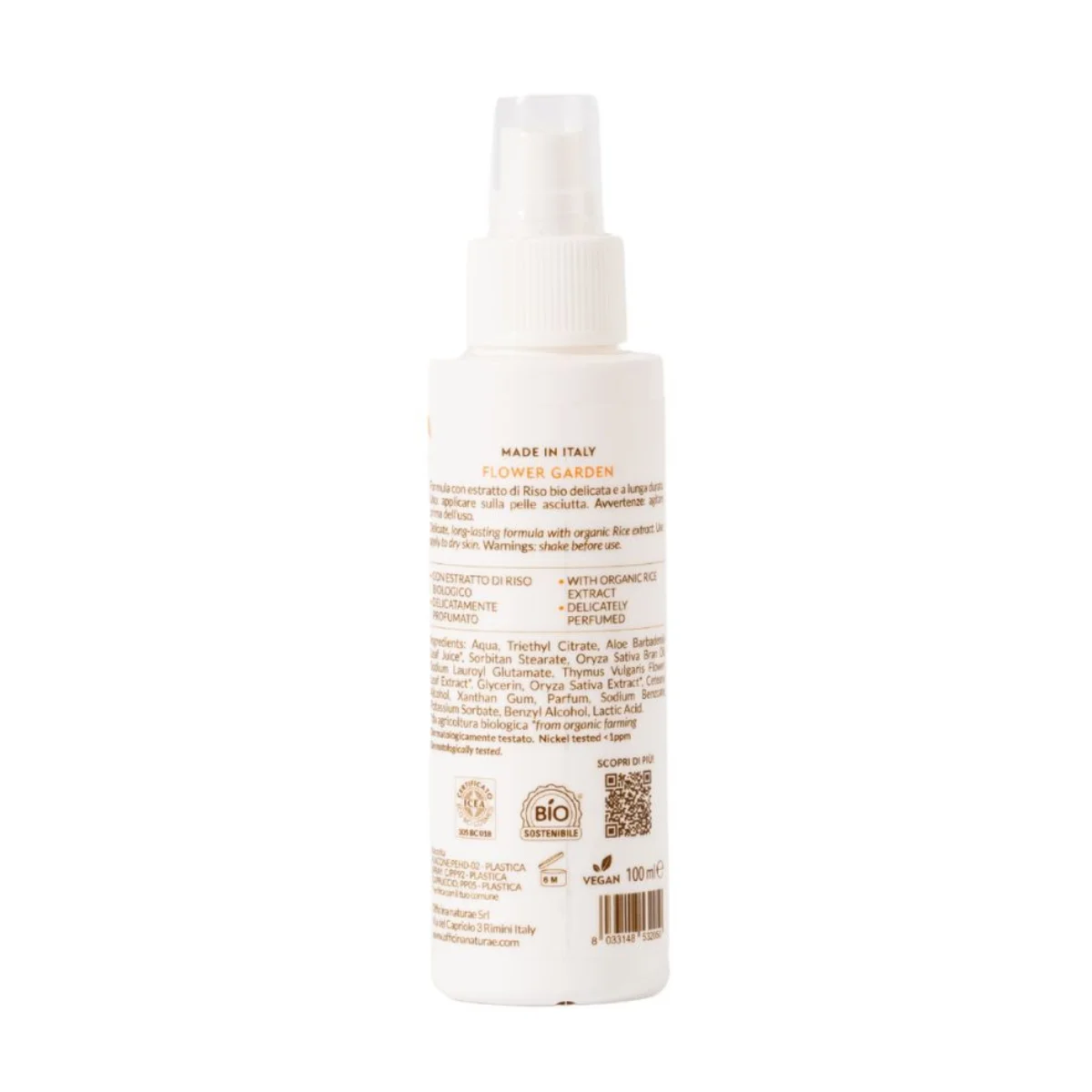 Officina Naturae Deodorantspray - Garden in Bloom (100 ml) - neutraliseert geurtjes en zorgt voor een frisse geur