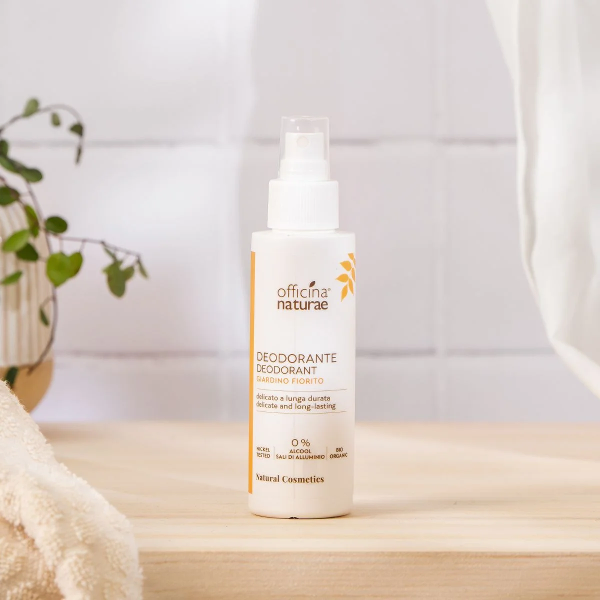 Officina Naturae Deodorantspray - Garden in Bloom (100 ml) - neutraliseert geurtjes en zorgt voor een frisse geur
